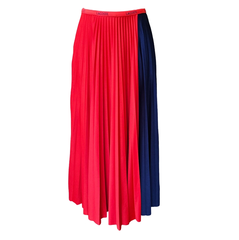 Lacoste Red and Blue Maxi Skirt
